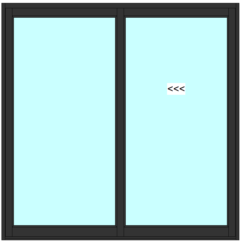 Heavy Duty Sliding Door - 2 Panel