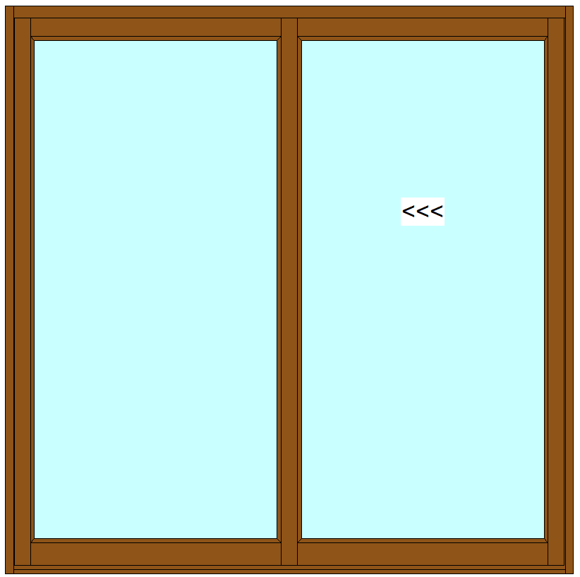 Heavy Duty Sliding Door - 2 Panel