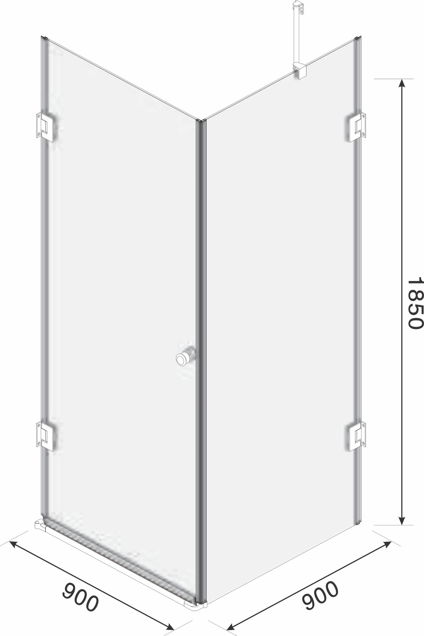 Infini.T Silhouette Frameless Shower