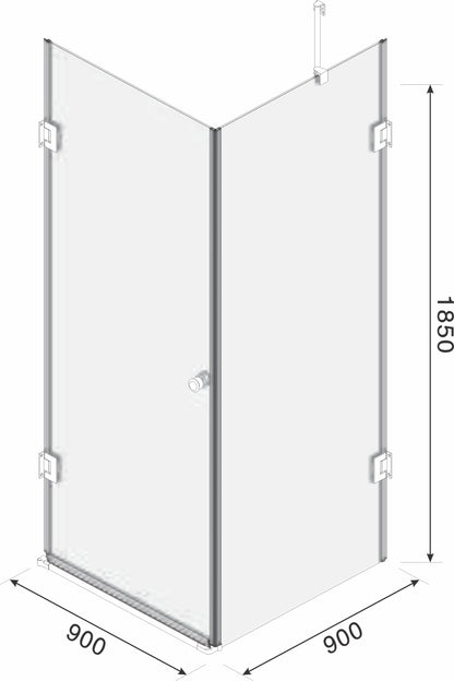 Infini.T Silhouette Frameless Shower