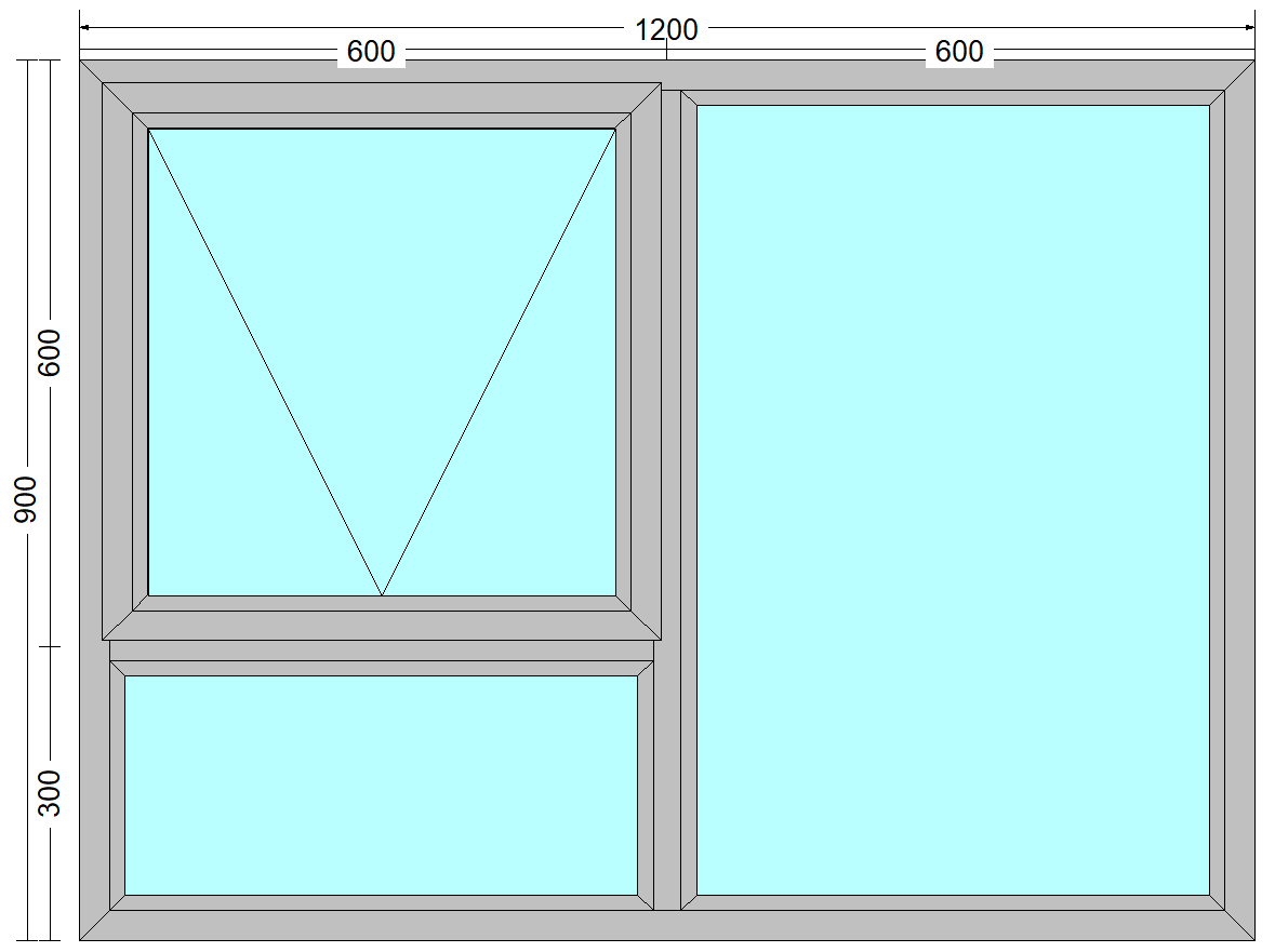 PT129 - Top Hung Window