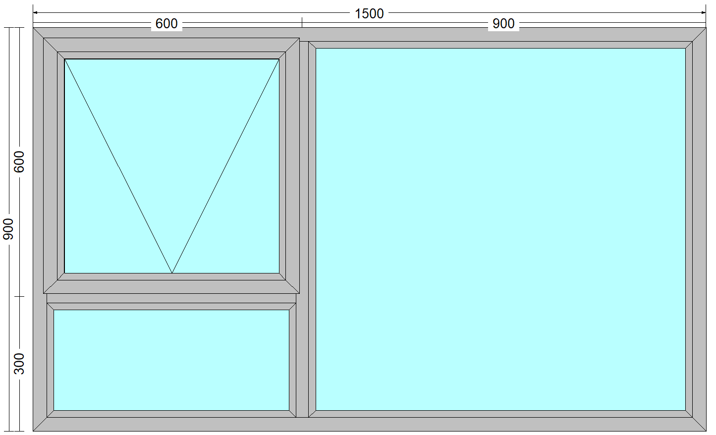 PT159 - Top Hung Window