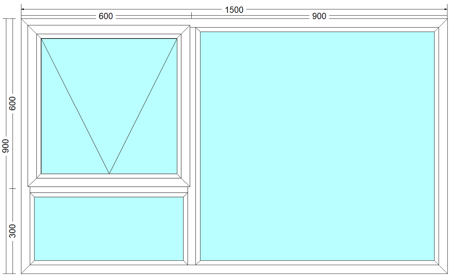 PT159 - Top Hung Window