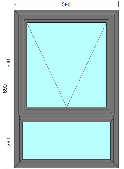 PT69 Top Hung Window