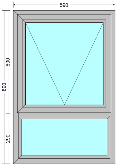 PT69 Top Hung Window