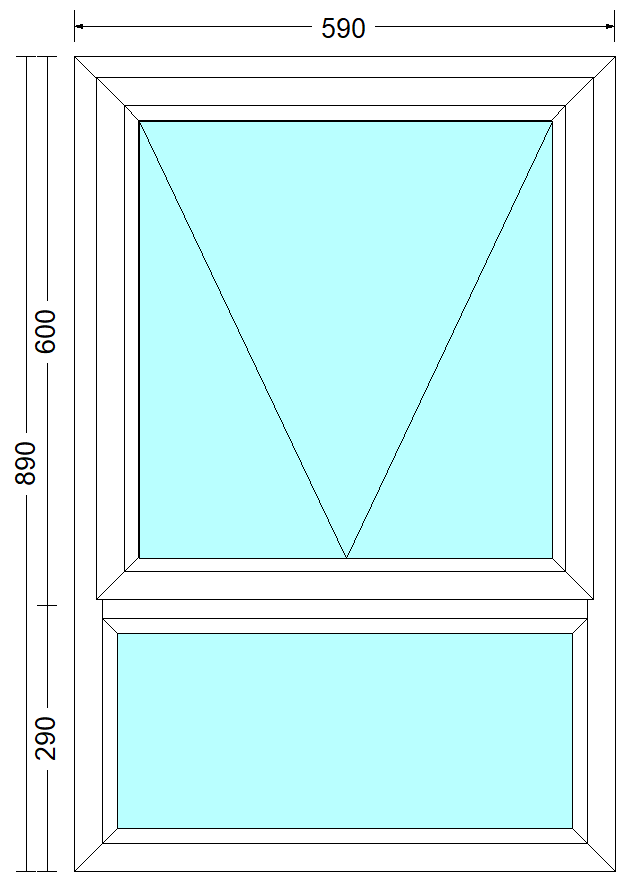 PT69 Top Hung Window