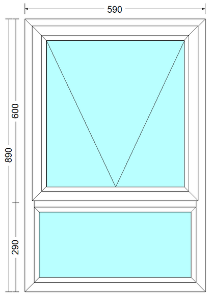 PT69 Top Hung Window