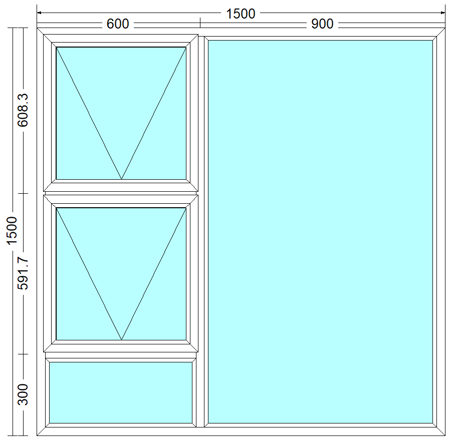 PT1515 - Top Hung Window