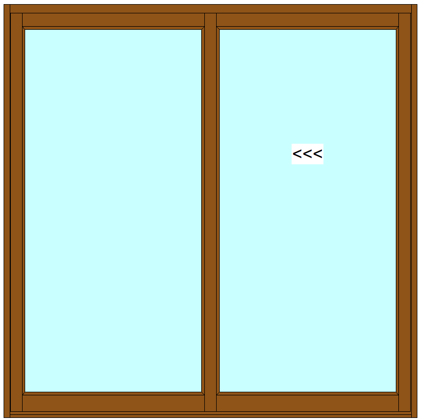 The Palace Sliding Door - 2 Panel