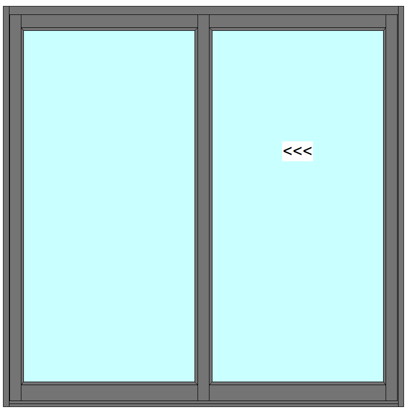 The Palace Sliding Door - 2 Panel