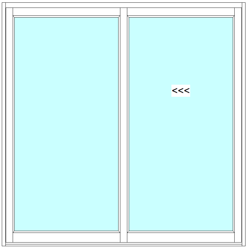 The Palace Sliding Door - 2 Panel