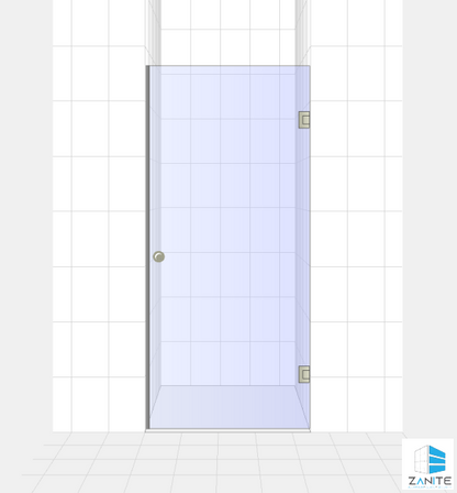 Frameless Shower Door - 8mm Clear Glass