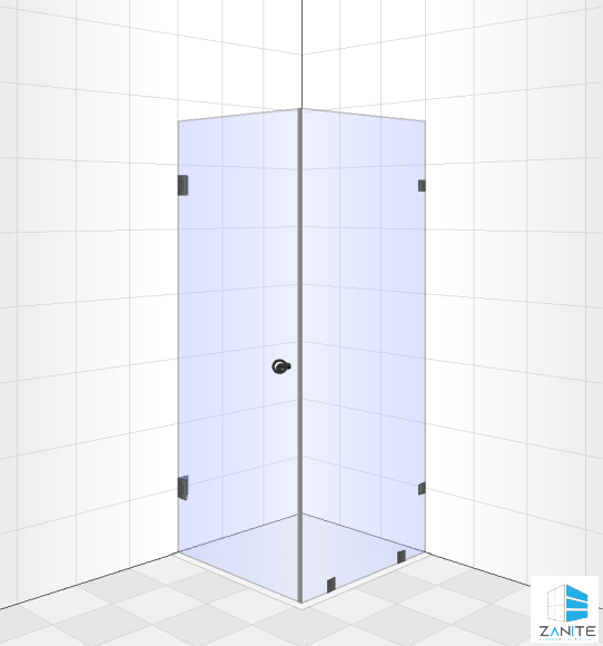 Frameless Shower Door - 8mm Clear Glass