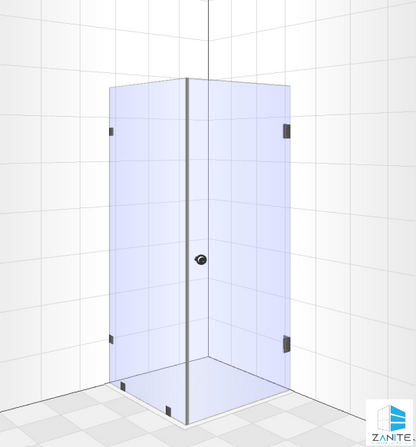 Frameless Shower Door - 8mm Clear Glass