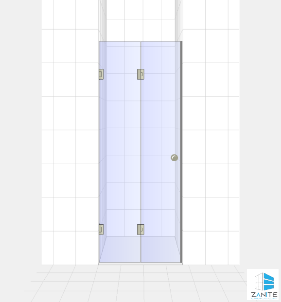 Frameless Bifold Shower Door