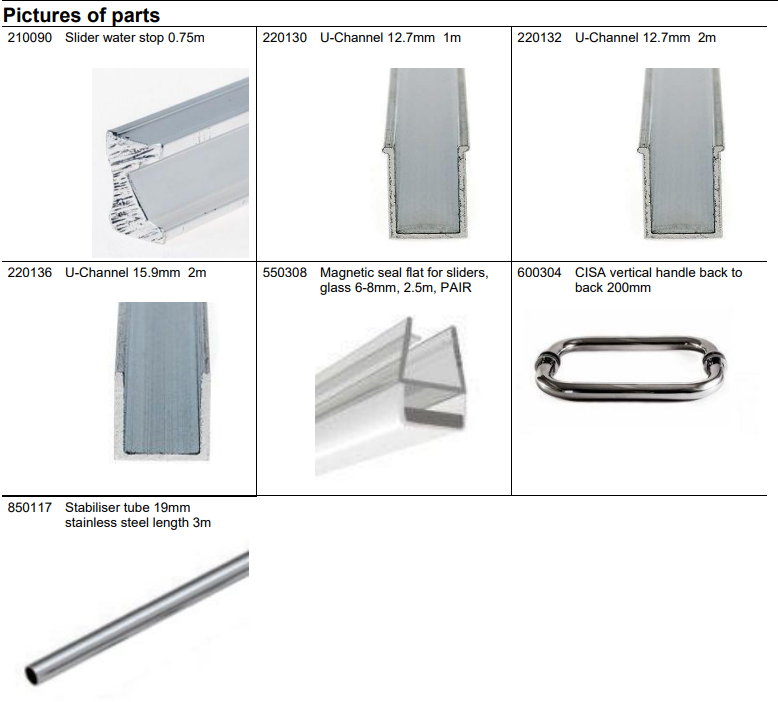 Frameless Sliding Shower