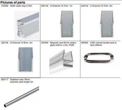 Frameless Sliding Shower