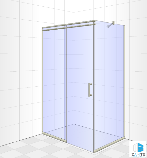 Frameless Sliding Shower