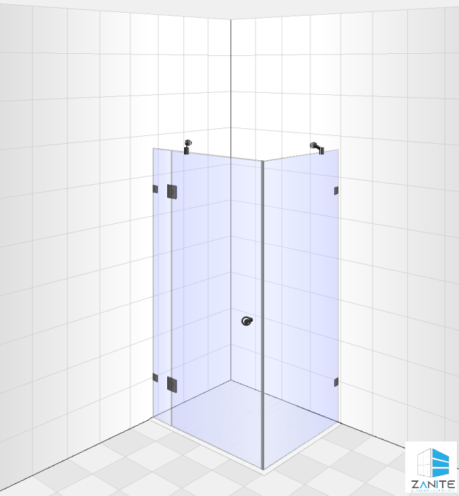 Frameless Shower Door - 8mm Clear Glass