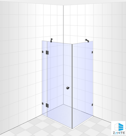 Frameless Shower Door - 8mm Clear Glass