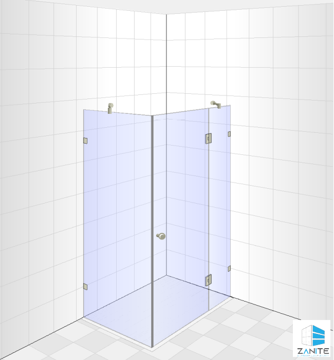 Frameless Shower Door - 8mm Clear Glass