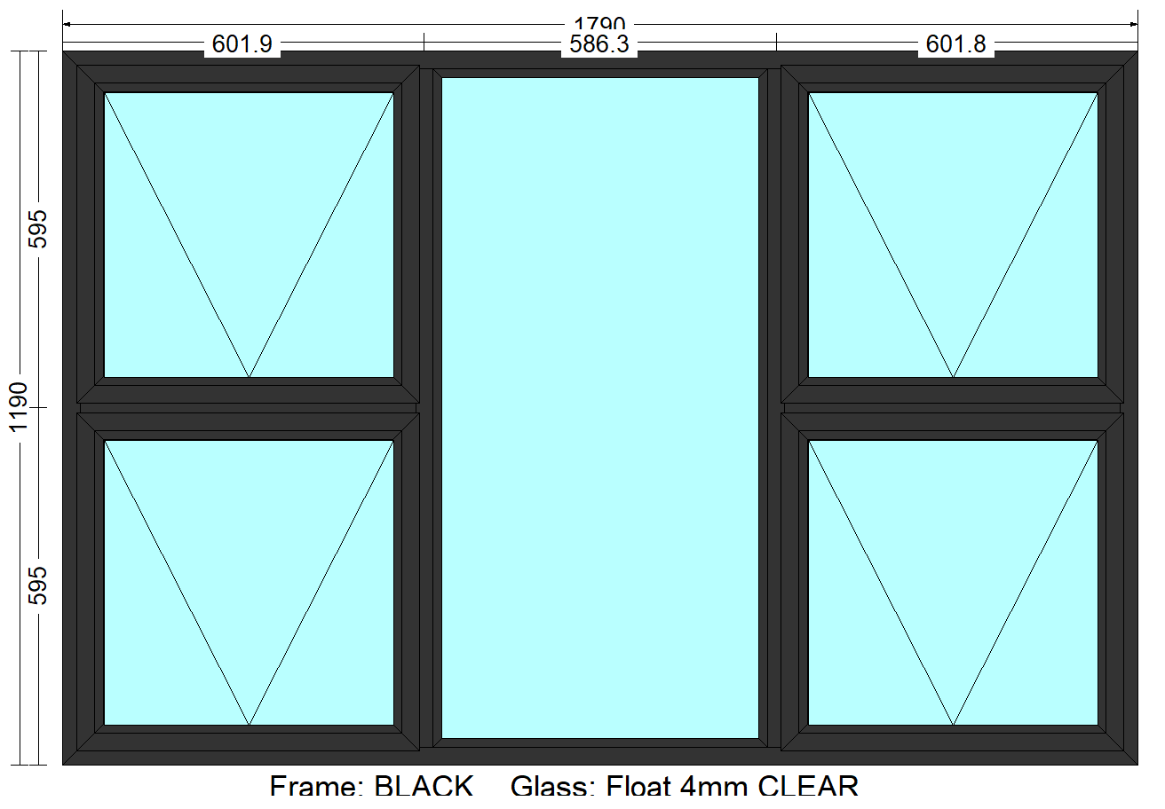 P4T1812 - Top Hung Windows