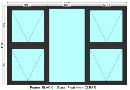 P4T1812 - Top Hung Windows