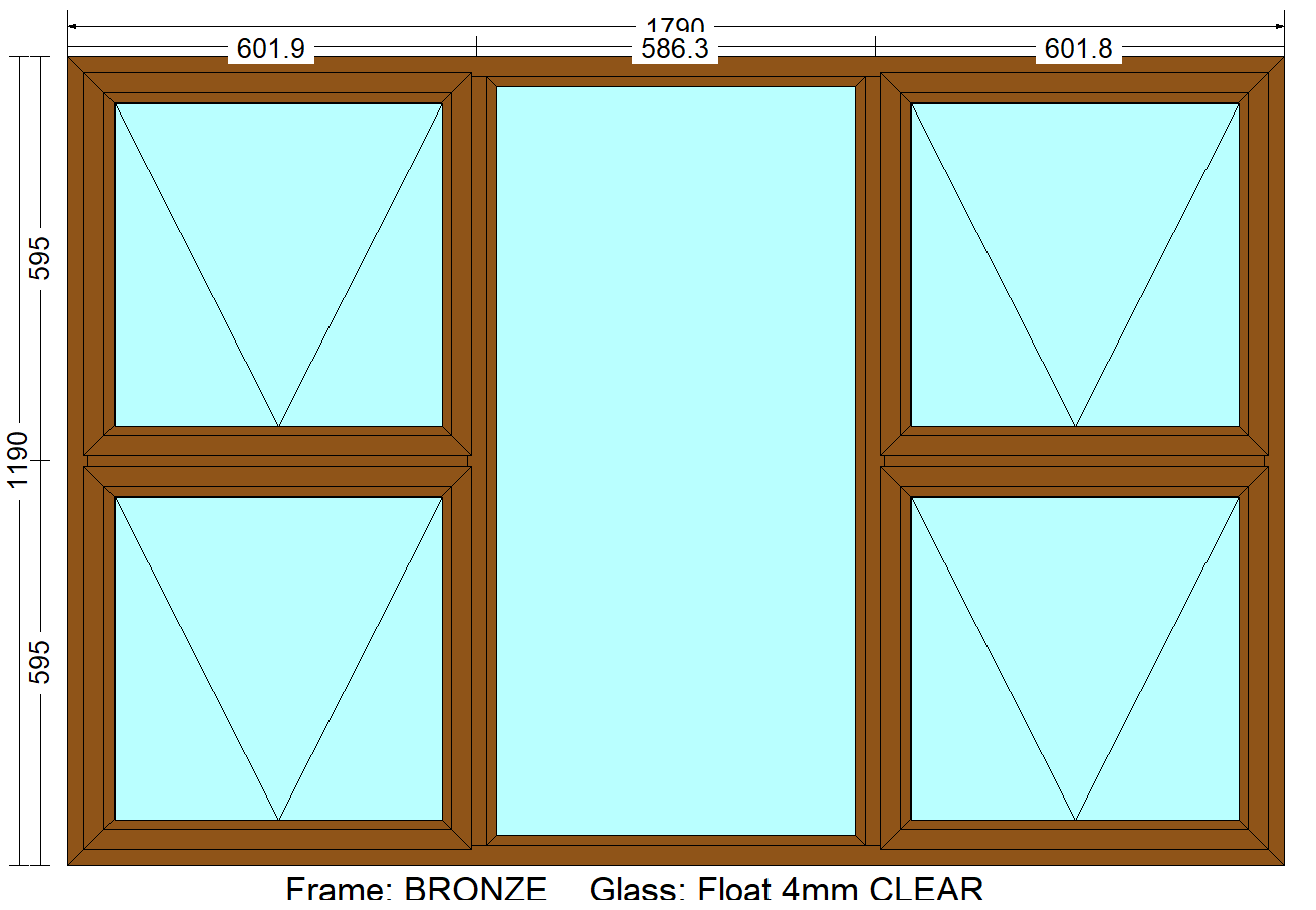 P4T1812 - Top Hung Windows