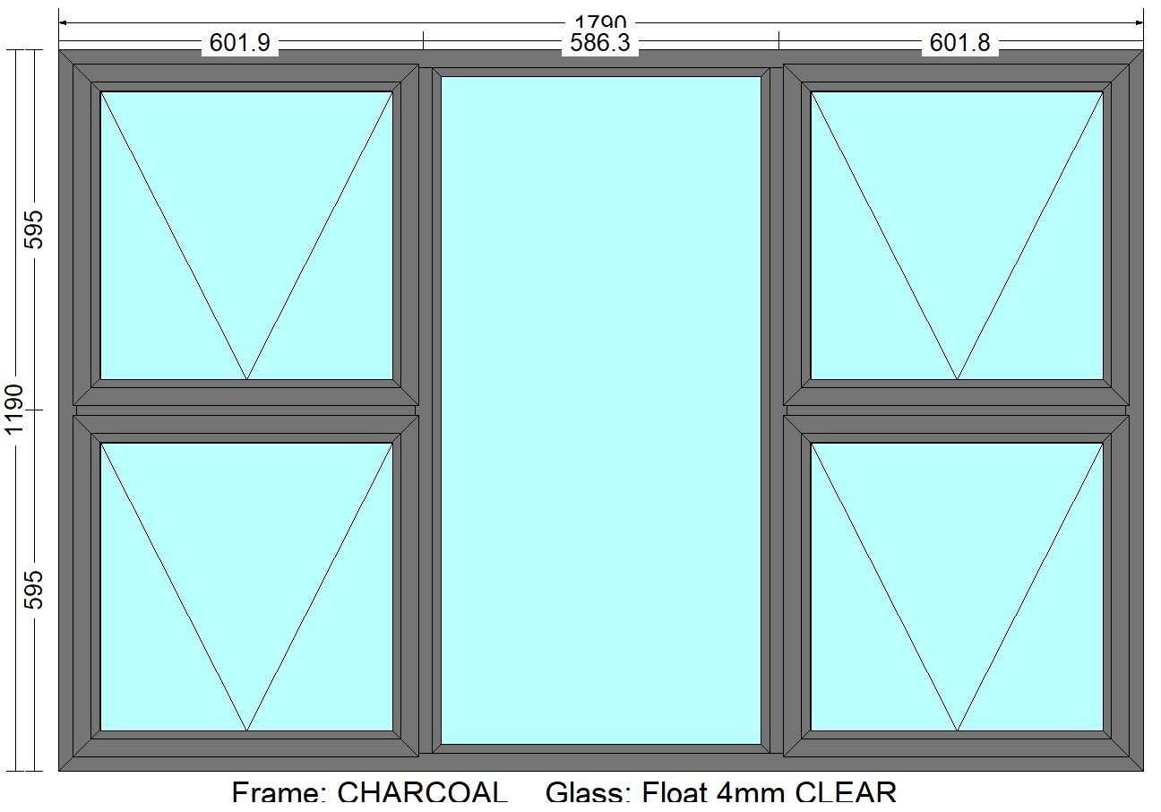 P4T1812 - Top Hung Windows