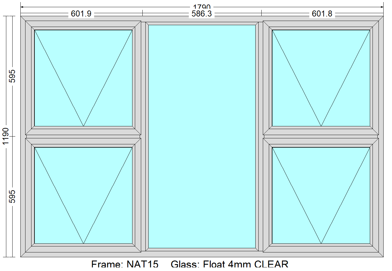 P4T1812 - Top Hung Windows