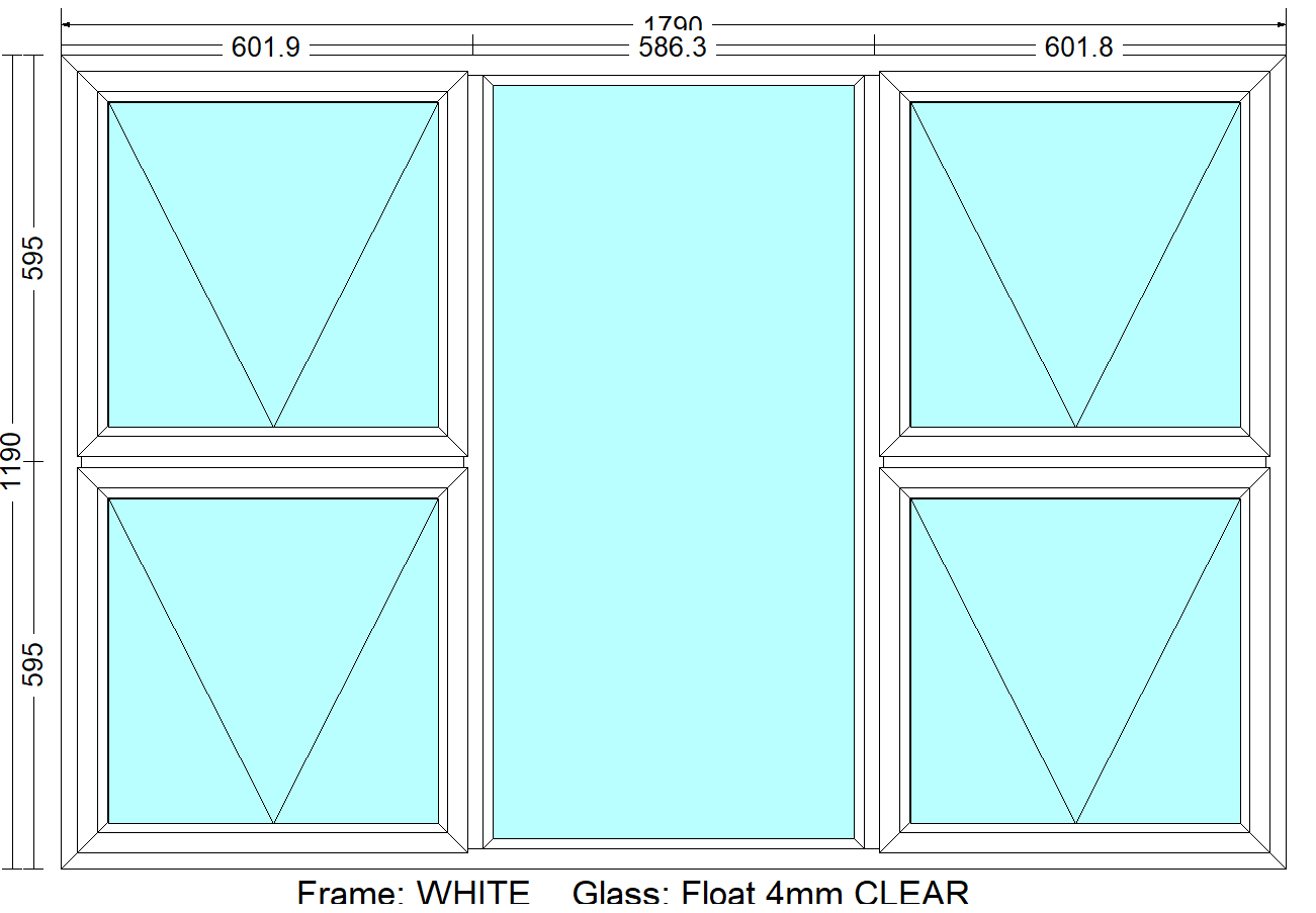 P4T1812 - Top Hung Windows