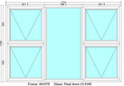 P4T1812 - Top Hung Windows