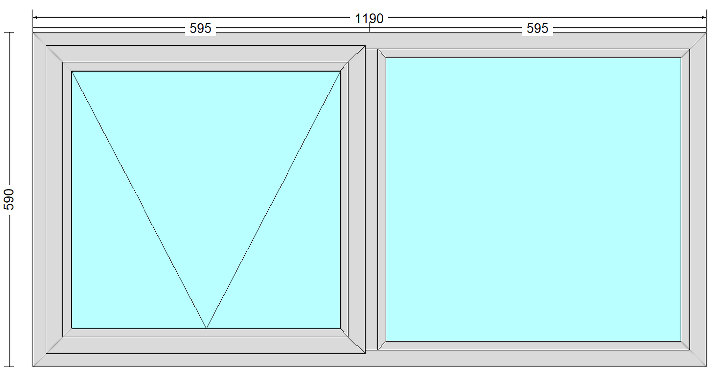 PT126 - Top Hung Window